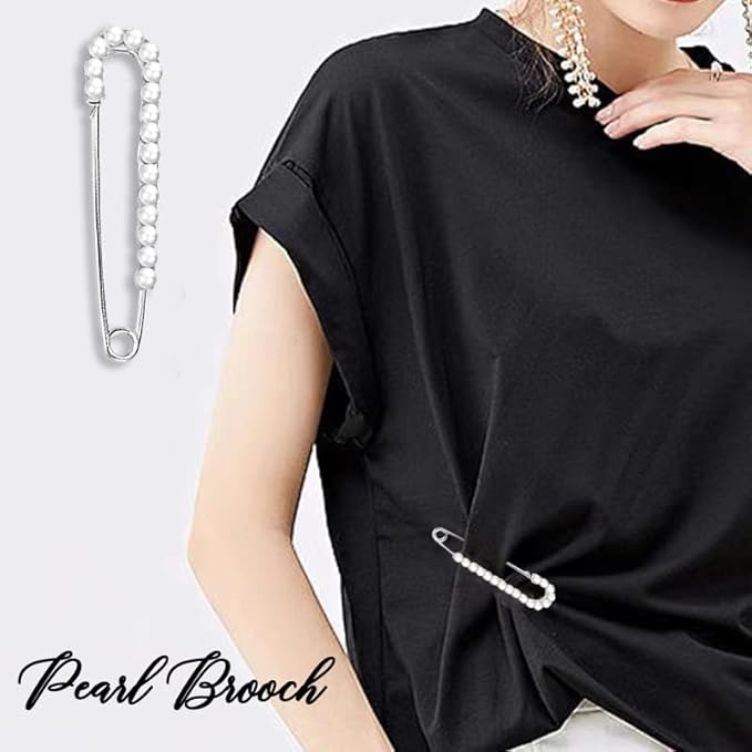 Fashion Pearl Brooch, Sweater Shawl Pearl Pin, Elegant and Fashionable, Enhance your Temperament, Suitable for a Variety of Occasions to Wear