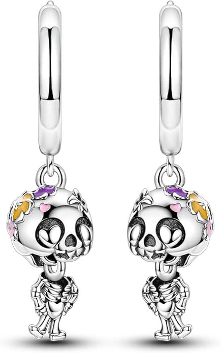 LAZA 925 Sterling Silver Hoop Earrings for Women, Hypoallergenic Huggie Butterfly Dangle Drop Earrings Colorful Flower Earrings Jewelry Gifts