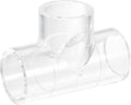 uxcell 1Pcs Clear Elbow Fitting, 25mm/0.98" 3 Way Acrylic Elbow T-Shaped Pipe by uxcell