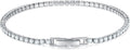 MINDDHA 14K Gold/White Gold Plated Cubic Zirconia Tennis Bracelet | Silver, Gold Bracelets for Women | Elegant CZ Tennis Bracelet for Women, Thin, Dainty, & Classic, Size 6-8 Inch