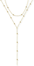 BOUTIQUELOVIN 14K Gold Plated Lock Necklace for Women Paperclip Link Chain Padlock Necklace Non-Tarnish