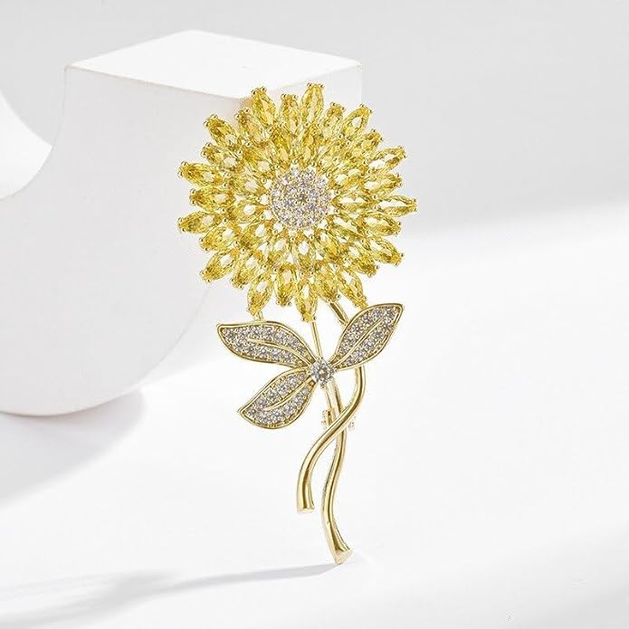 Flower Floral Brooch Pin Pearl Rhinestone Crystal Brooches Pins Scarf Brooch Clip Christmas Lapel Pin Dress Accessories for Women
