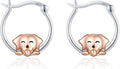JUSTKIDSTOY Hypoallergenic Panda/Unicorn/Hummingbird/Dolphin Hoop Earrings for Women 925 Sterling Silver Animal Huggie Hoop Earrings Jewelry Gifts for Sensitive Ears