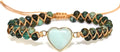 ZOSOJONA Women Handmade Boho Wrap Bracelets Natural Stone Variety Beads Strand Bracelet
