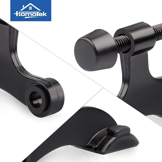 HOMOTEK 24 Pack Hinge Pin Black Door Stopper, Adjustable Deluxe Heavy Duty Door - Image 6