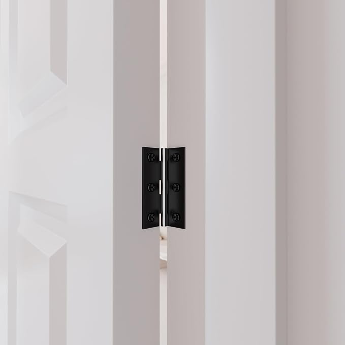 6 Pack 3” Black Door Hinge - Image 5