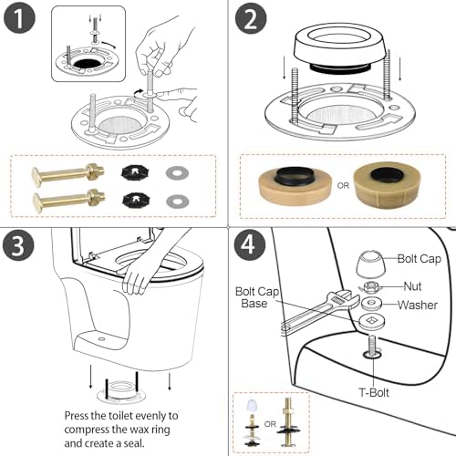 Jamini 1.57" Extra-Thick Toilet Wax Ring Kit - Image 7