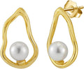 VONALA Silver/Gold Seashell Pearl Dangle Earrings 925 Sterling Silver Beach Drop Dangle Earrings Starfish Leverback Earrings Ocean Jewelry Gifts for Women