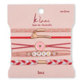 K'lani Hair Tie Bracelets for Women - Elastic Hair Bands That Double as Stylish Jewelry - Love - Large