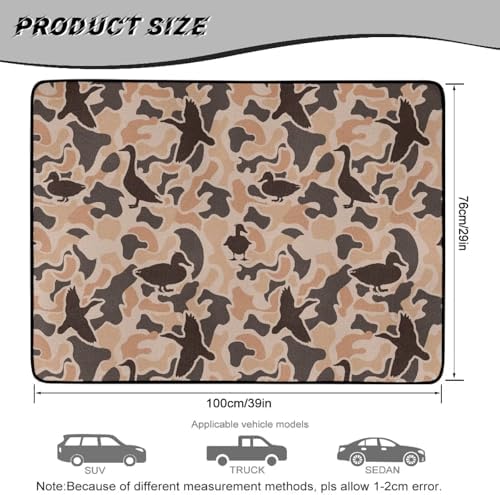 ELEQIN Duck Camouflage, Car Trunk Cargo Liner, Washable Auto Trunk Protective - Image 7
