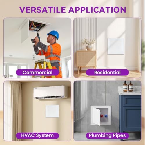 10 x 10 Inch Access Panel for Drywall and Ceiling, ABS Plumbing Access Door - Image 6