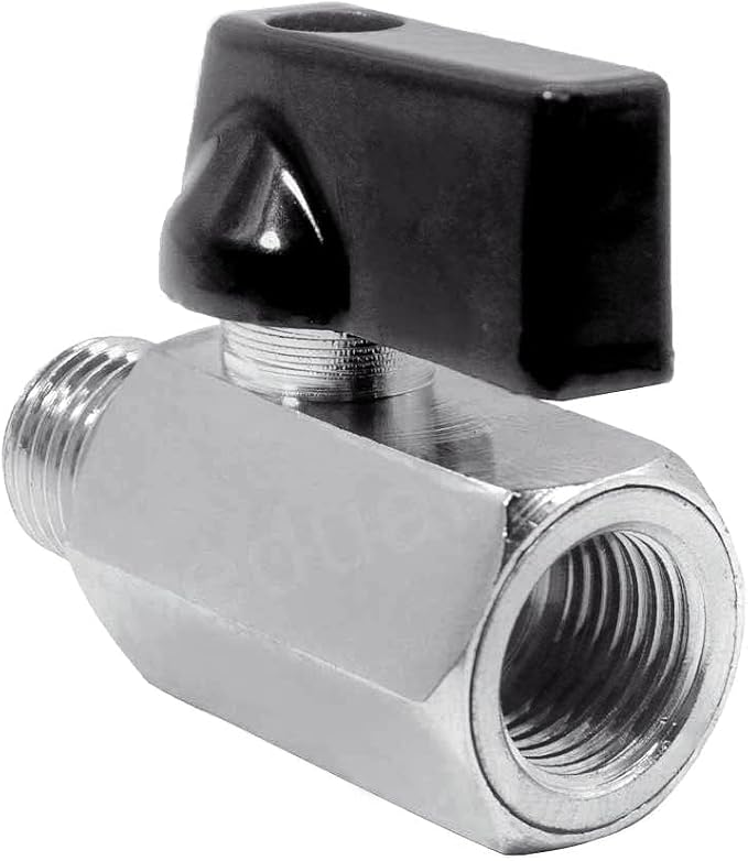 Beduan 3/8 NPT Brass Mini Ball Valve NPT Female x Male Shut-Off Valve 5 PCS - Image 4