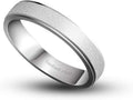 Dankadi Simple Fashion S925 Sterling Silver Ring Smooth Plain Dome Comfort Solid Silver Wedding Ring For Men & Women 3.5 mm 3-13# 24k Real Gold Plated Jewelry