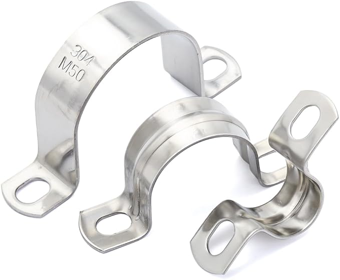 10 pcs 1-9/16" Conduit Clamp 304 SS Pipe Support U Bracket, Tube Clamps - Image 6