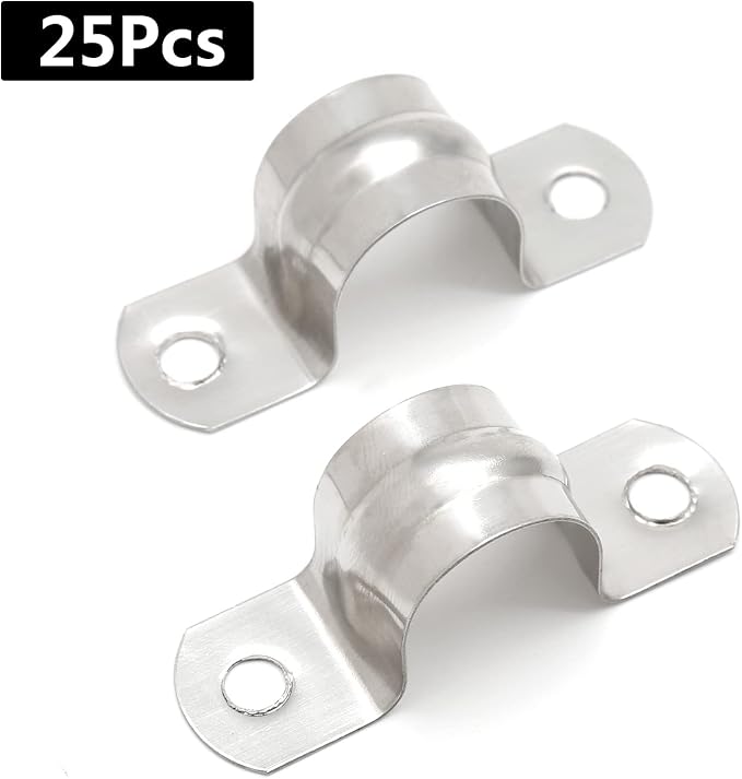 M20 3/4 Inch Conduit Clamps, Stainless Steel Cable Clamp, Rigid Pipe Strip - Image 6