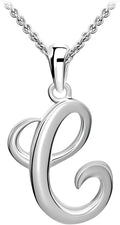 SEA OF ICE Letter Initial Necklace, Alphabet Letter Pendant Necklace, Sterling Silver, Gold, Rose Gold Necklace for Women, Elegant Initial Necklaces, Personalized Custom Women's Necklaces