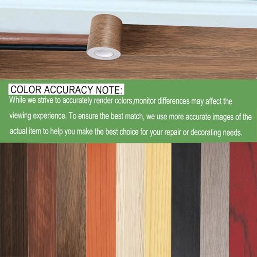 Wood Grain Repair Tape, 5.9 inch X 32ft Self Adhesive Wood Colored Tape - Image 2