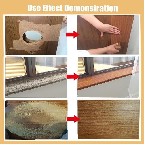 Wood Grain Repair Tape, 2.4inch X 32ft Self Adhesive Wood Colored Tape - Image 5