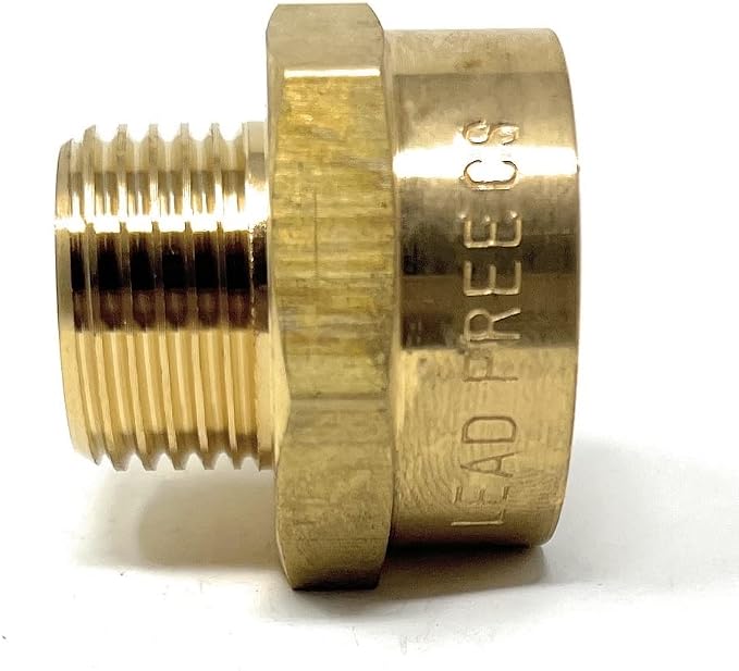 Cascada Lead-Free Brass Adapter, G Thread British BSPP Male to NPT Female) - Image 5