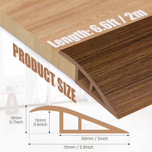 Floor Transition Strip Door Threshold 78" Floor Transition Reducer Trim on The - Image 3