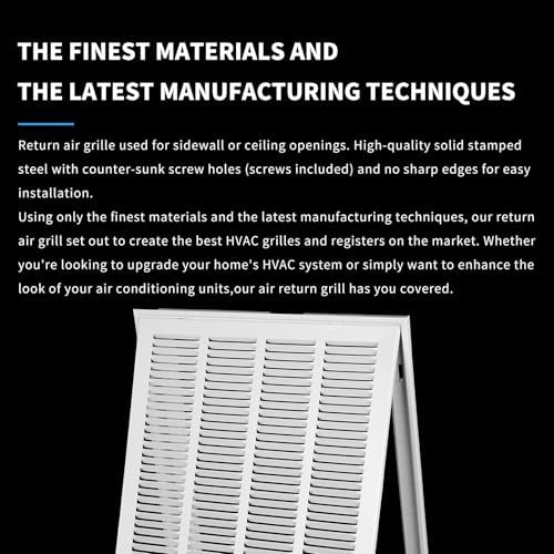 16x20 Air Return Grille Return Vent Cover - Image 4