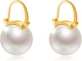 Pearl Earrings for Women 14K Gold Plated Hypoallergenic Pearl Earrings 5A Cubic Zirconia Dangle Earrings Elegant Jewelry