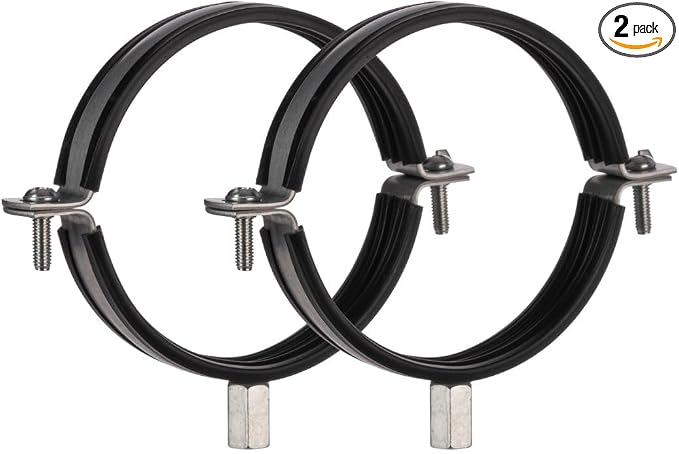 4 Inch Pipe Clamp Pack of 2 by LIRAST