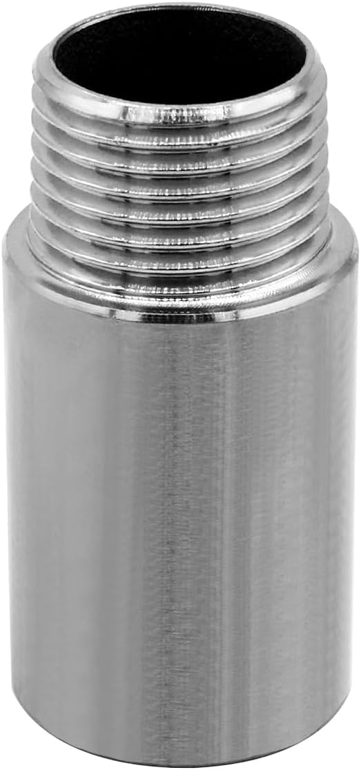 Stainless Steel Pipe Fitting 3/4" NPT Male x 3/4" NPT Female Thread Nipple Cast - Image 2