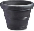 Crescent Garden Brunello Classic Rolled Rim Planter Pot, Indoor/Outdoor by CrescentGarden