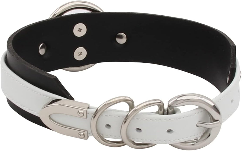 Lookook Fashion O-Ring Faux Leather Choker Necklaces Collar For Womens