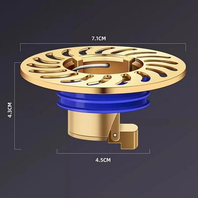 Brass for Floor Drain Backflow Preventer Waterless Trap Seal One Way Valve for - Image 5