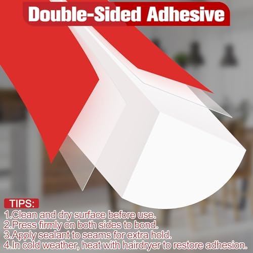 ToLanbbt Flexible Quarter Round Molding, 650 Inch Peel and Stick Rubber Trim - Image 3