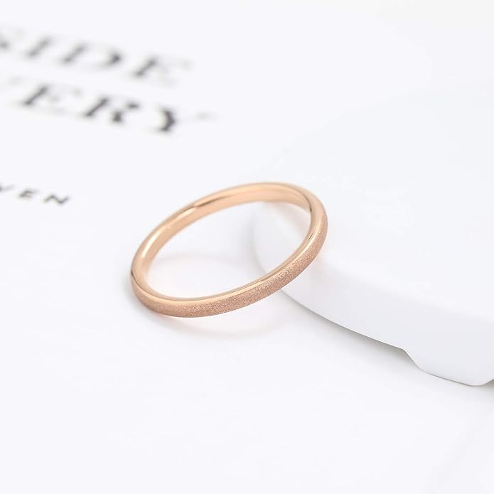 Greenpod 2mm 4mm 6mm Tungsten Wedding Bands Ring for Women Men Rose Gold Plated/Silver/24K Gold Plated/Black Polished Slim Engagement Promise Rings Comfort Fit Size 4-13