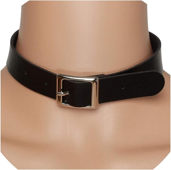 Eigso Vintage Punk Goth Studded Rivet Pu Leather Collar Choker Necklace with Spikes Adjustable