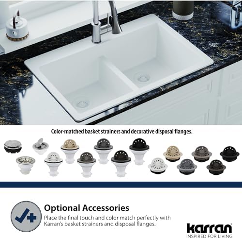Karran QBSBR 3-1/2 in. Kitchen Sink Basket Strainer in Brown - Image 2