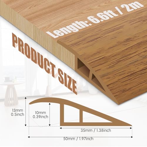 Floor Transition Strip Door Threshold 78" Floor Transition Reducer Trim on The - Image 2