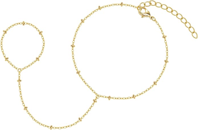 Gold Bracelets Set for Women Stack, Dainty Thick Bracelets Stack for Women Trendy, Simple Thin Gold Plated Cuff Stackable Bracelets With Beaded Cuban Paperclip Snake Rope Bangle Hand Chain Jewelry Gifts for Women Non Tainish