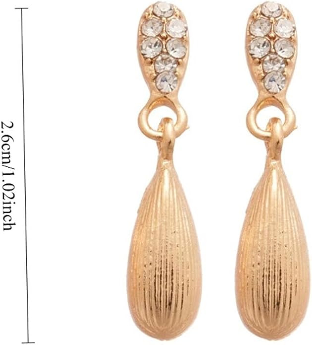 Gold Dangle Earrings for Women Chunky Stud Earrings 14K Gold Plated Hypoallergenic Statement Earring Dangle Drop Earrings Trendy Fashion Chunky Earings Jewelry for Women Gifts