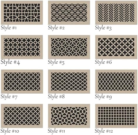 Vent Cover for walls and ceiling 1/4" thick Custom Size Fan cover Wall Register - Image 4