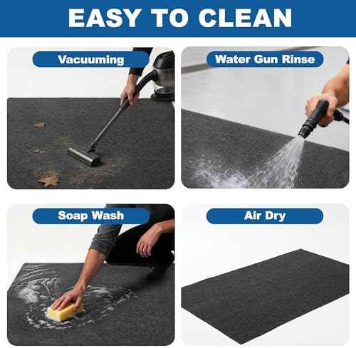 Garage Floor Mats 59" x 72"- Premium Felt + Rubber Backing Oil Absorbent - Image 7