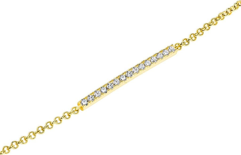 EcoGems Lab Grown Gemstone & Moissanite Bracelets – 14K/18K White or Yellow Gold Plated Sterling Silver – D Color VVS/VS Clarity – Elegant Sustainable Jewelry Gift with Gift Box