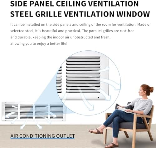 24x8 Return Air Grille, Air Return Vent Cover, Flat Vent Cover, Rejillas De - Image 7