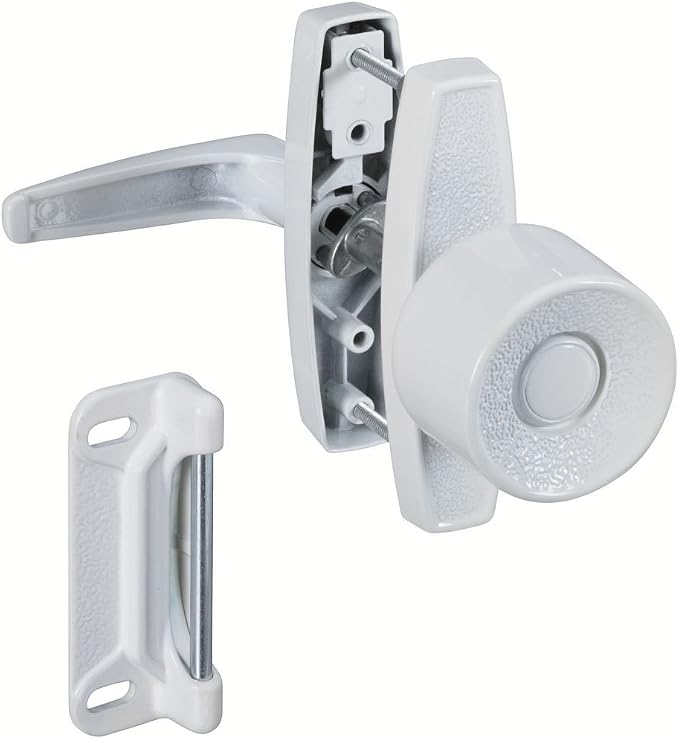 National Hardware Screen Door Handle Knob Latch, 1-3/4 in and 3 in Hole Spacing by NationalHardware