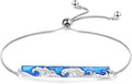 Dragonfly Bracelet 925 Sterling Silver Butterfly Bracelet Adjustable Celtic Moon Bracelet Irish Celtic Jewelry Gifts for Women