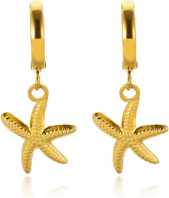 Seashell Starfish Earrings Beach Jewelry for Women Pearl Drop Shell Earrings Ocean Beachy Fashion Accessories Womens Summer Outfits 2026 Tropical Vacation Outfits Beach Vacation Clothes Dresses