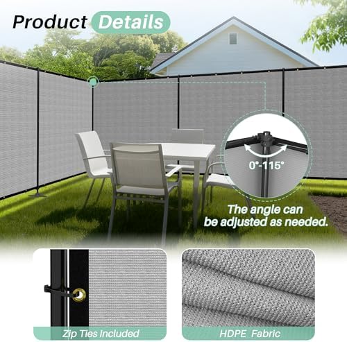SunnyRoyal 6' x 24' Privacy Fence Screen Panel - Image 3