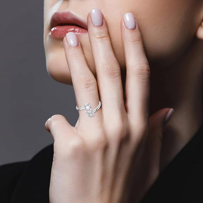 STARCHENIE Adjustable Initial Ring for Women 925 Sterling Silver Letters A-Z 26 Alphabet Rings Size 7