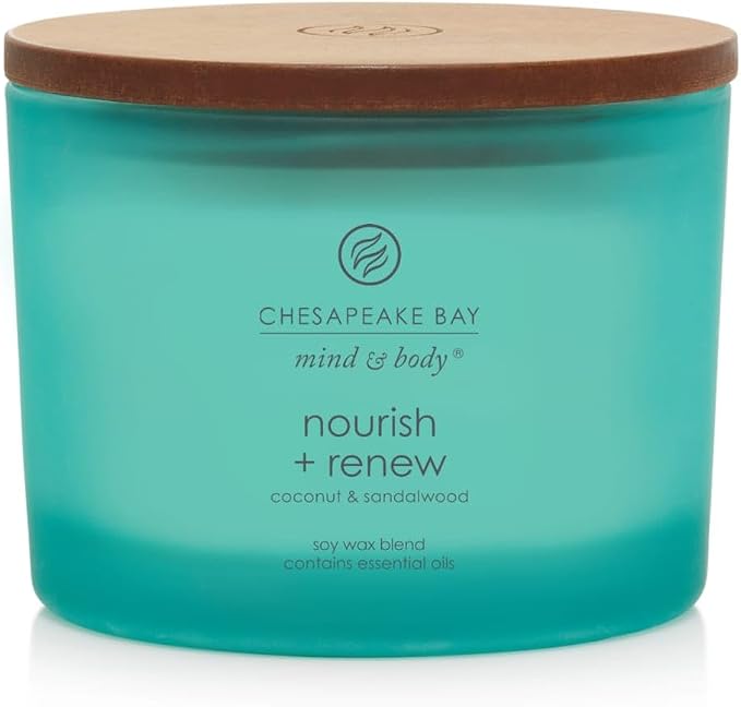 Chesapeake Bay Candle Mind & Body 3-Wick Coffee Table Jar Candle Nourish + Renew by ChesapeakeBayFragrance