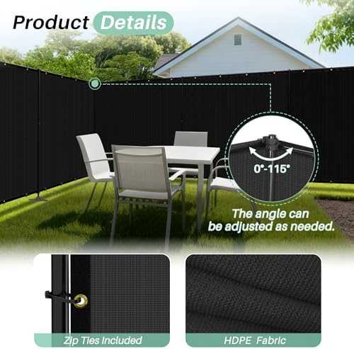 SunnyRoyal 5' x 135' Privacy Fence Screen Panel - Image 3