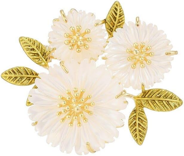 Flower Floral Brooch Pin Pearl Rhinestone Crystal Brooches Pins Scarf Brooch Clip Christmas Lapel Pin Dress Accessories for Women